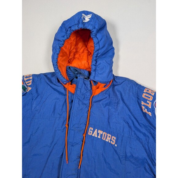 Vintage 90's Starter NCAA Florida Gators Mens Jacket Medium Zip Hoodie Logo - Picture 1 of 13